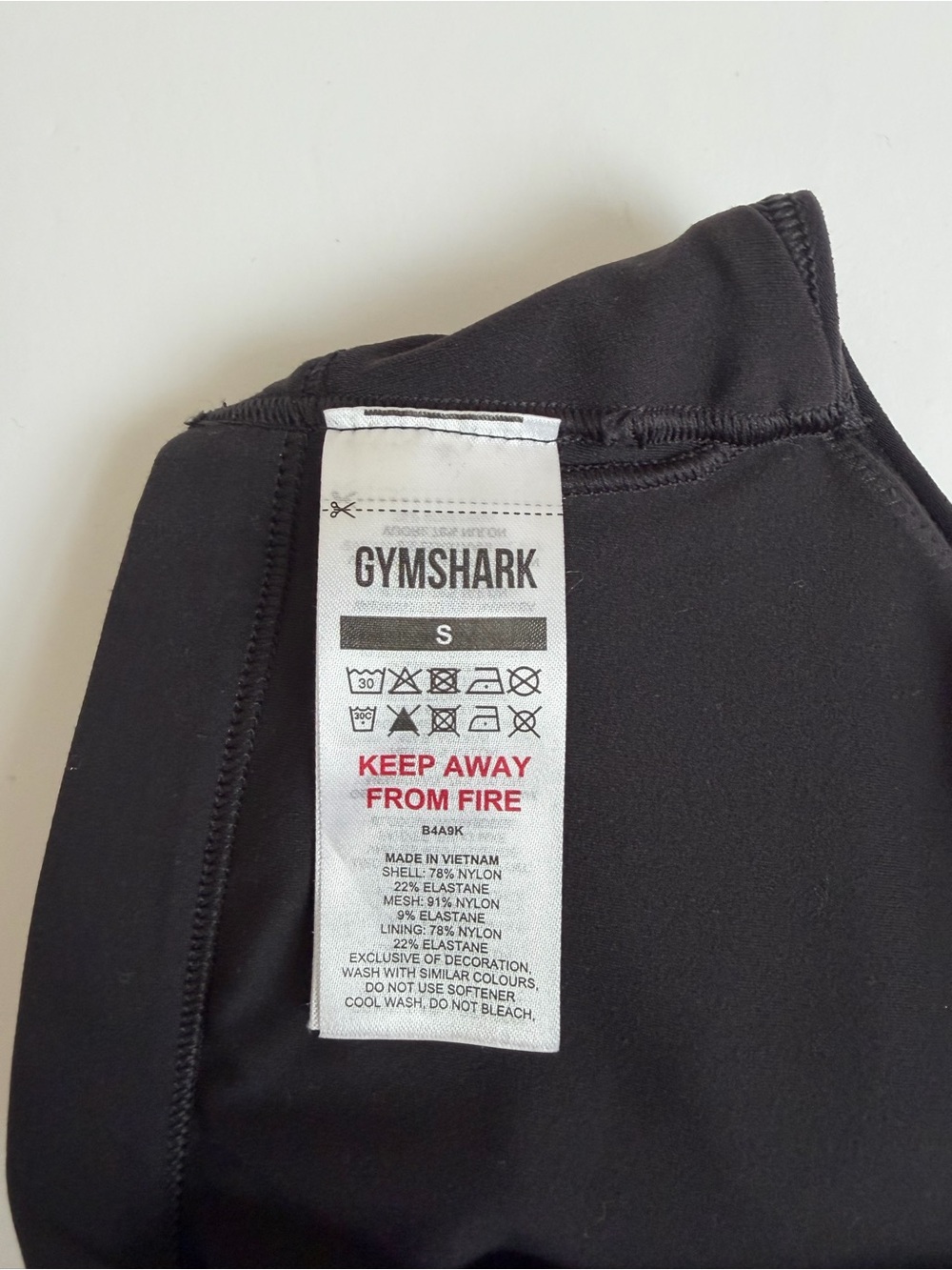 Gymshark Black Mesh Crossback Sports Bra - Picture 5 of 5